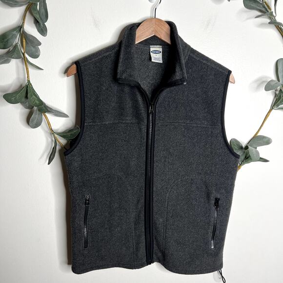 Old Navy Gray Fleece Vest - Picture 1 of 3